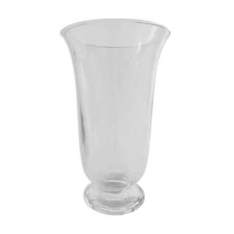 Tulip vase in blown glass h:30cm