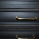 Commode vintage rénovée noire