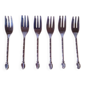 Silver-plated dessert forks