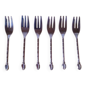 Silver-plated dessert forks