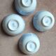 4 bowls in white and blue Chinese porcelain