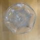 Set of 6 Ice Cream Bowls FIDENZA Moulded Glass Petal Shape Italy #E126