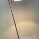 Articulated designer lamp in brushed stainless steel