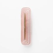 Pair of Modern Murano Glass Pink and Brass Sconces, Italy
