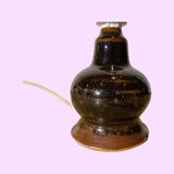 60s Danish Ceramic Desk / Table Lamp Brown Color | Danish Design Ceramic Lighting