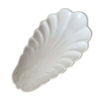 Ravier coquille en porcelaine, vide poche couillage