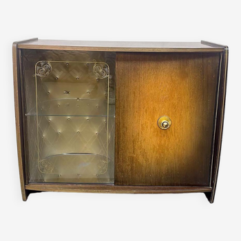 Armoire à cocktails vintage de style Art Déco des années 1950