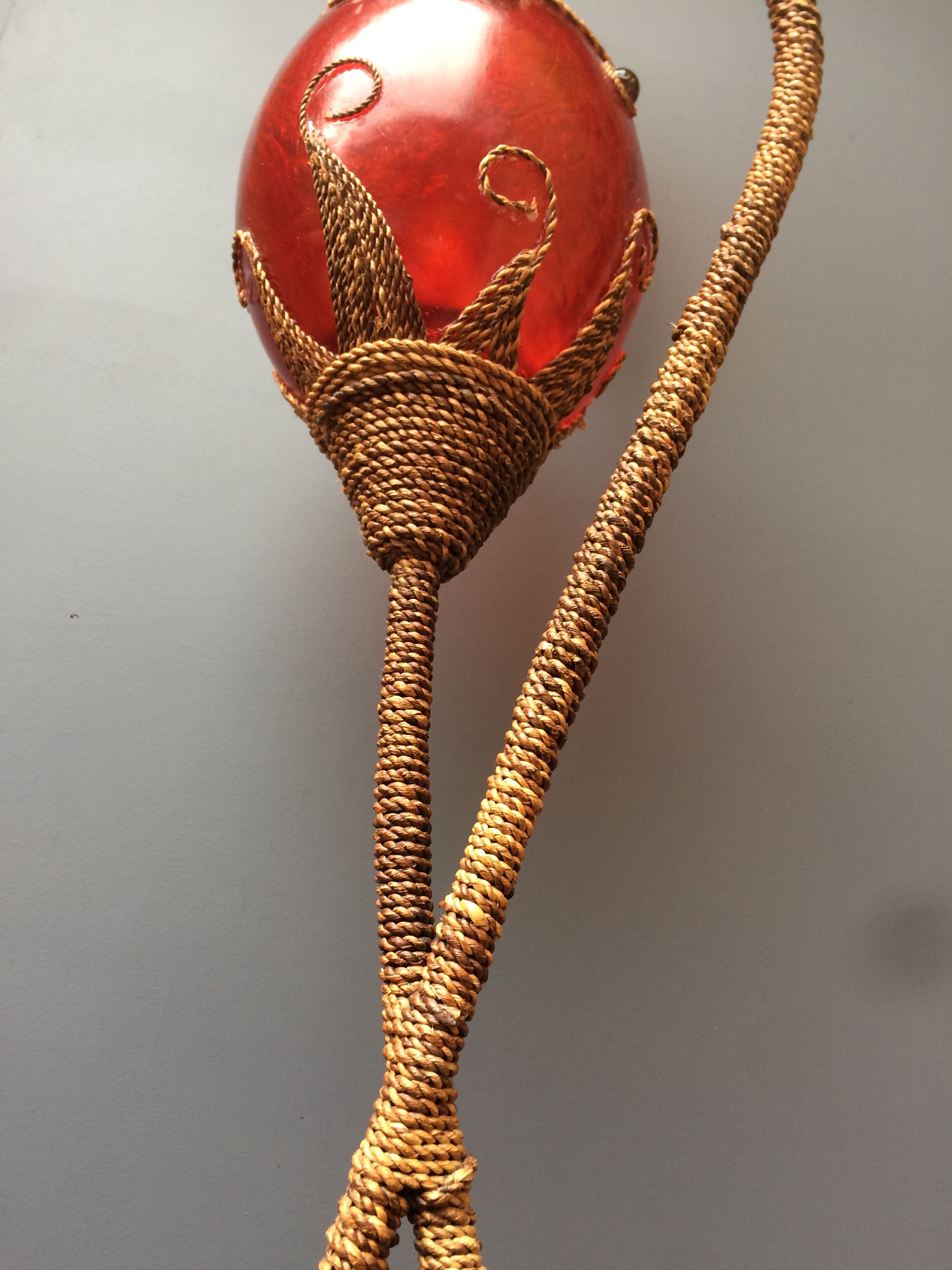 Carnival lamp in Fiber of Glass and Wicker