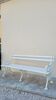 Garden bench signed Godin cast iron bourgeois house