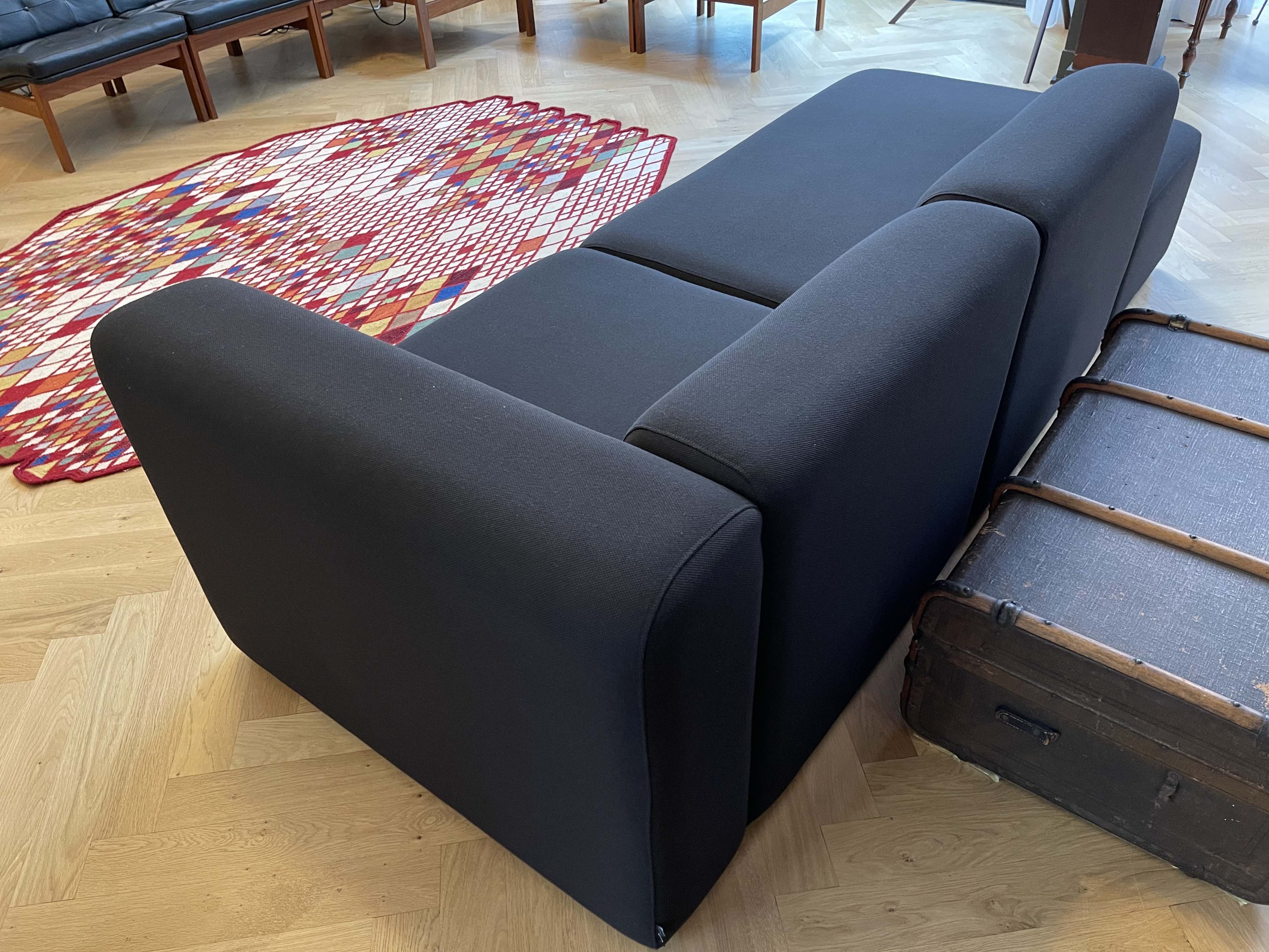 Hay Mags sofa 2.5 seats modules 9301+1061, Steelcut 380 fabric - dark grey