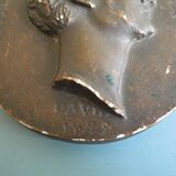 plaster medallion Louvre Museum 19th century Emile Deschamps David Angers 1829 medal