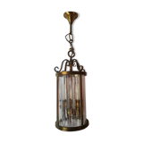 Bronze and crystal lantern
