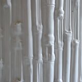 Ceramic cache pot in bamboo style, Italy 1980, Hollywood Regency.