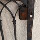 Gothic style wrought iron gate