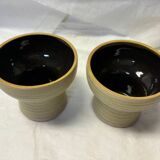 Set of 2 German ceramic candle holders