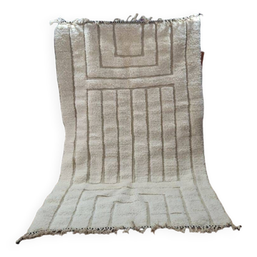 Handmade wool Berber rug 250x150 cm