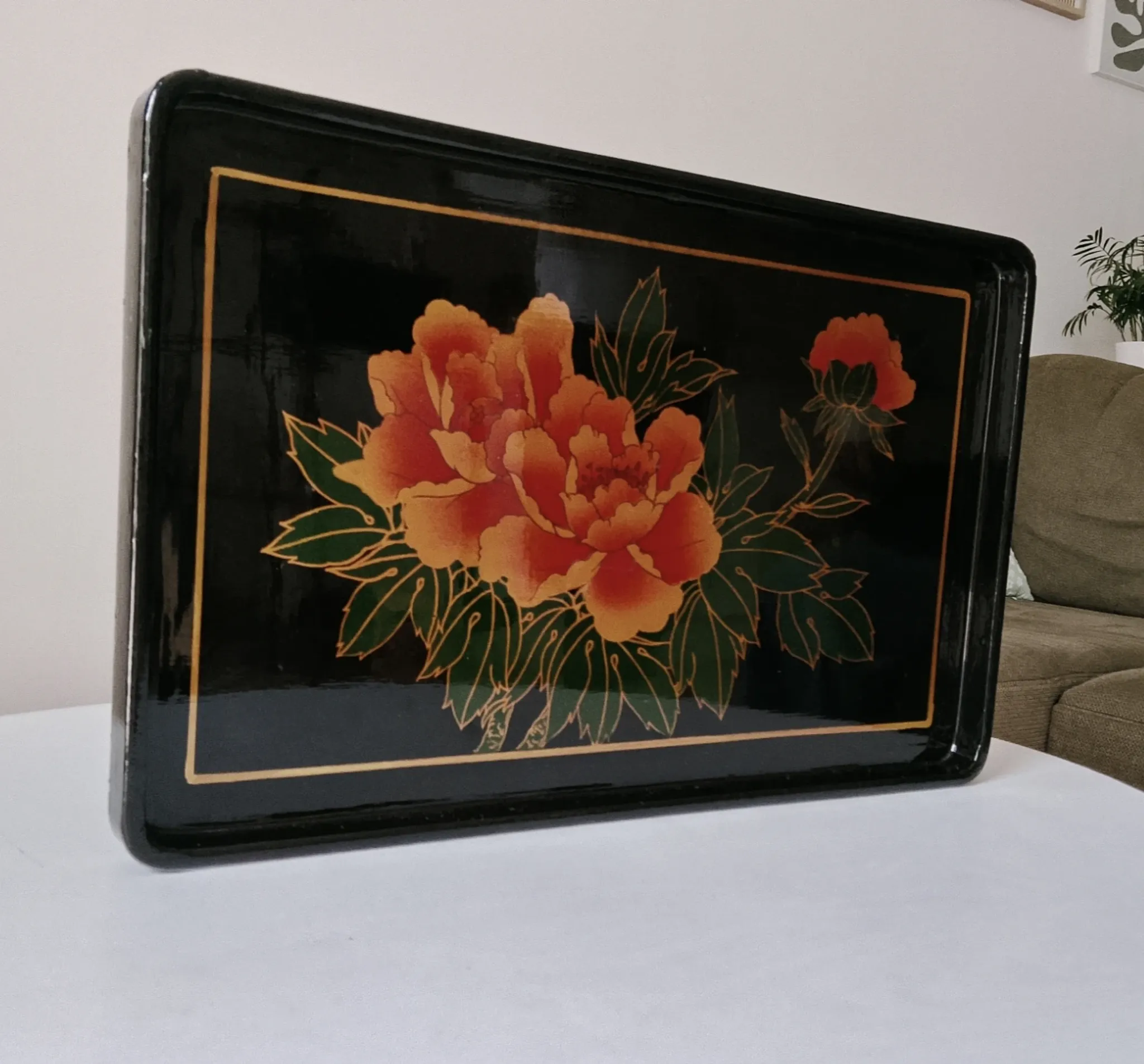 Vintage service platter in Japanese style from the 70s/80s.