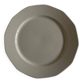 Set of 6 modernist ivory ironstone plates