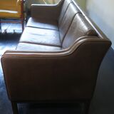 Leather sofa in brown leather from Denmark