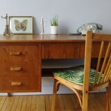 Bureau danois pieds compas