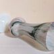 Vase on foot in opaline and vintage blown glass 30 cm