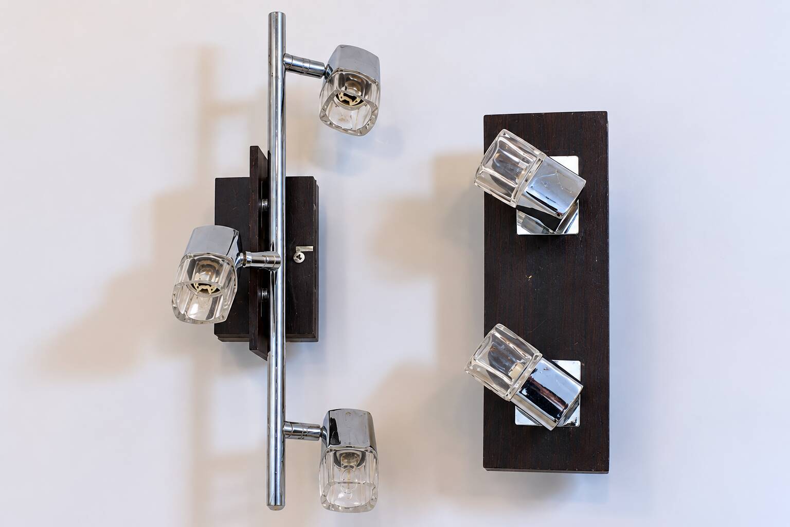 Spotlight island fixture set – wall light with 2 spots + bar with 3 spots