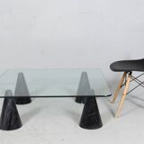 Massimo/Lella Vignelli. In the style of. Coffee table, marble, Italy, 1980s.