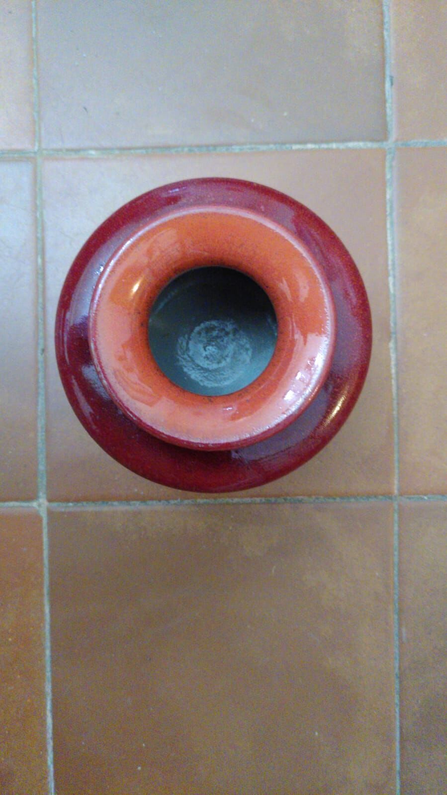 Vase Zaalberg Holland vintage 1960 red