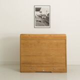 Vintage curtain furniture in light oak