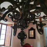 Wrought iron chandelier