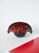 Vallauris style black and red ceramic pocket tray 1970