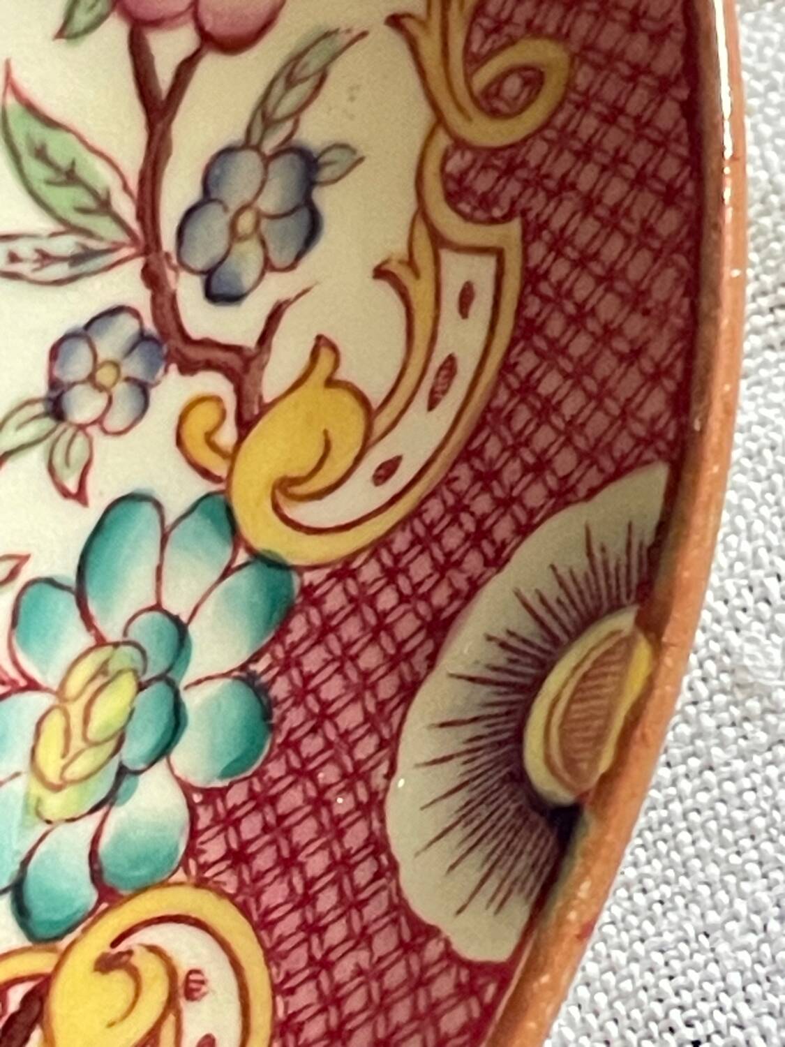 Assiette Sarreguemines 1900