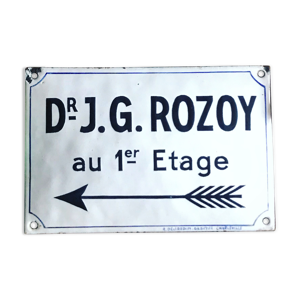 Plaque émaillée ancienne