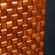 Vintage 20thc italian dry bar cabinet with 'woven' front decor on stand