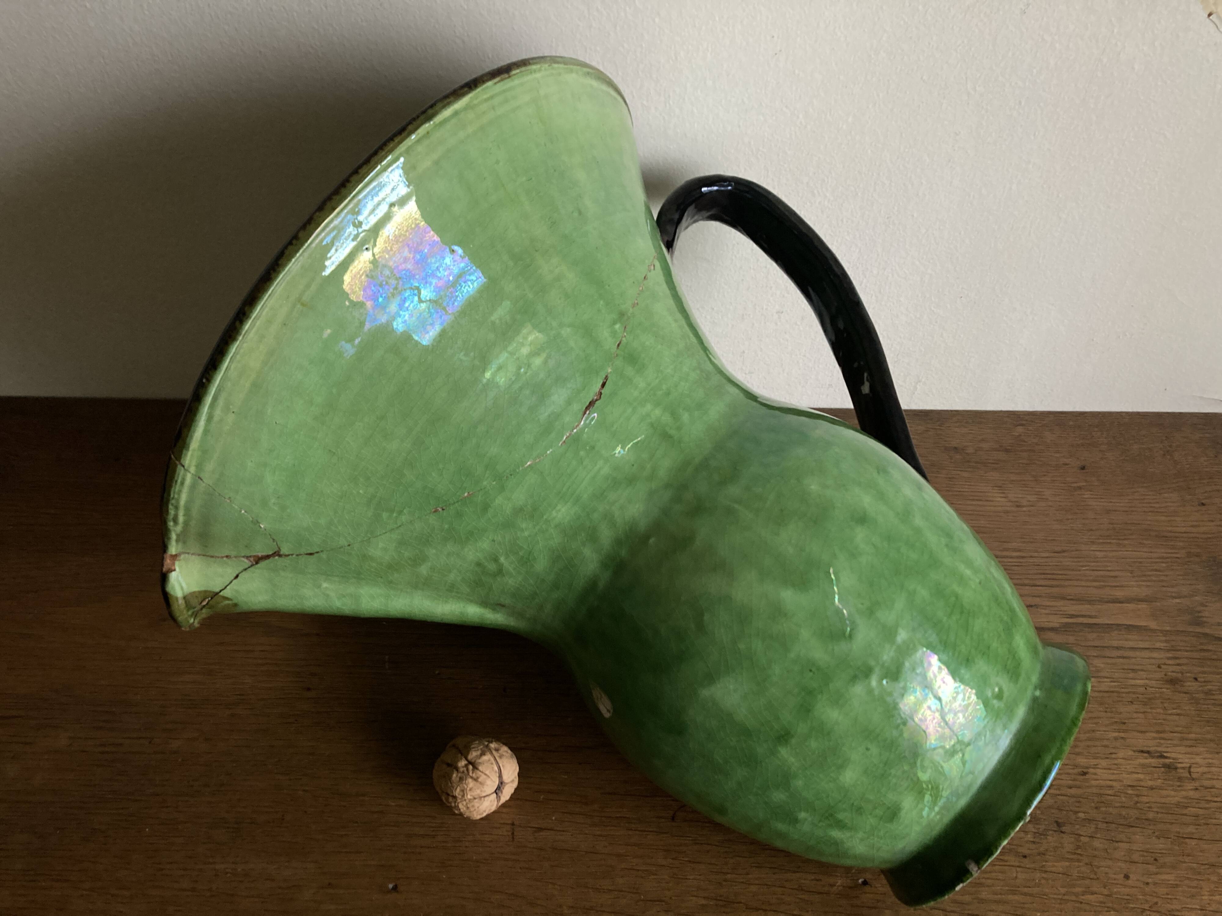 XXXXL glazed earthenware vase by Etienne Noel in Dieulefit, 1950