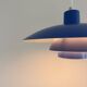 Vintage Louis Poulsen PH4/3 - rare blue, like new - Poul Henningsen - Danish design lamp