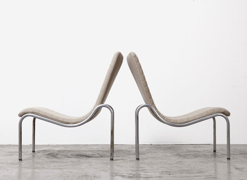 Kho Liang Ie Pair of Lounge Chairs for Stabin 1960s