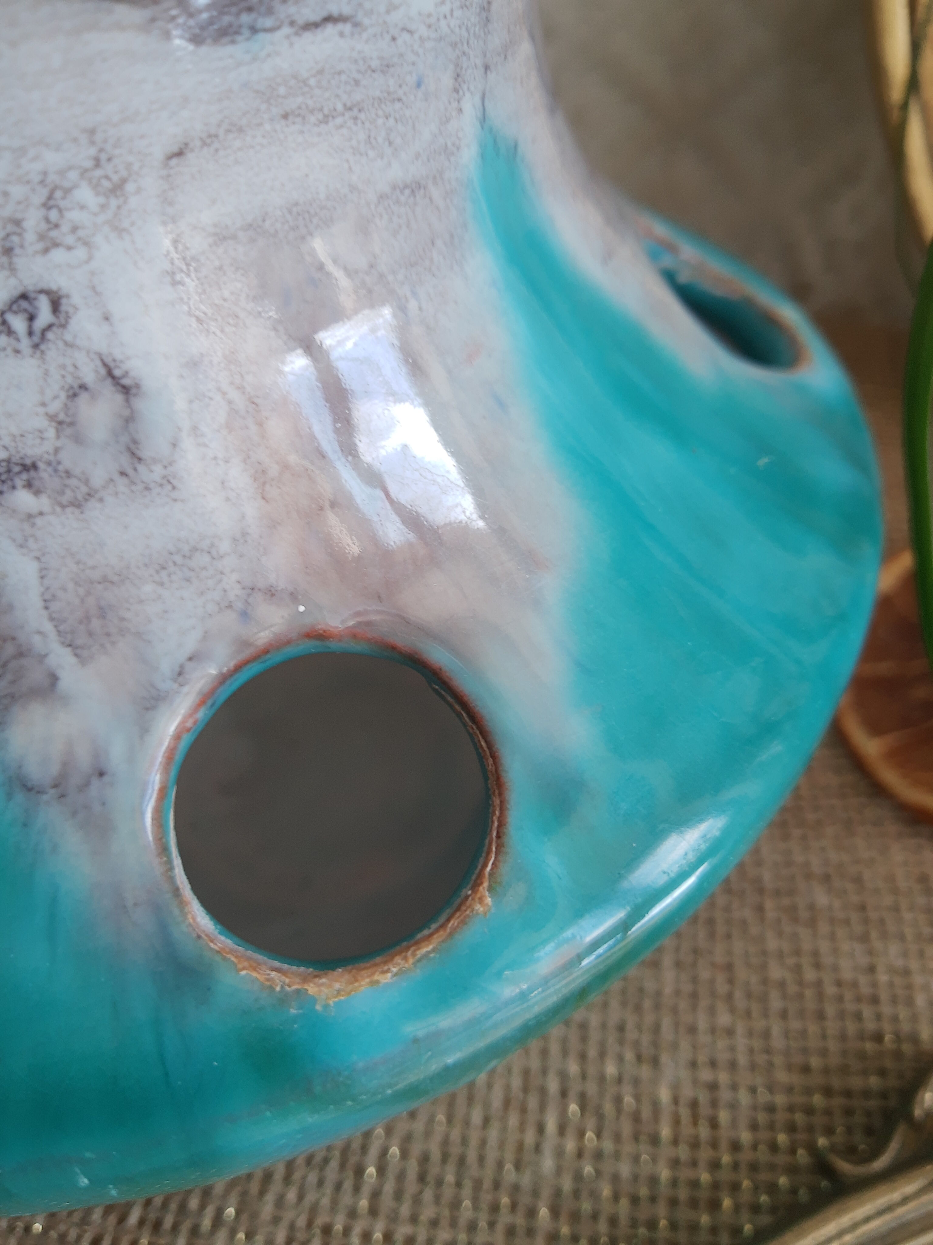 Vase pique vintage flowers