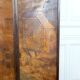 Pyrographed Screen, Mediterranean Medieval Town, Art Nouveau/Deco, 1930