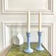 Paire de bougeoirs tulipe