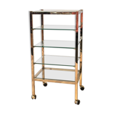 70s glass shelf