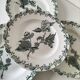 4 ironstone plates A. Lebacqz & M. Bouchart Richelieu model