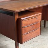 Danish vintage desk in teak by Peter Lovig Nielsen