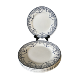 Lot of 5 plates dessert Terre de fer