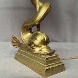 Table lamp. Solid bronze.