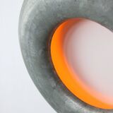 Vintage Italian Metal Donought Wall Lamp