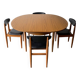 1960s Mid-Century dining table and dining chairs by Schreiber Furniture