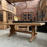 Solid oak monastery table