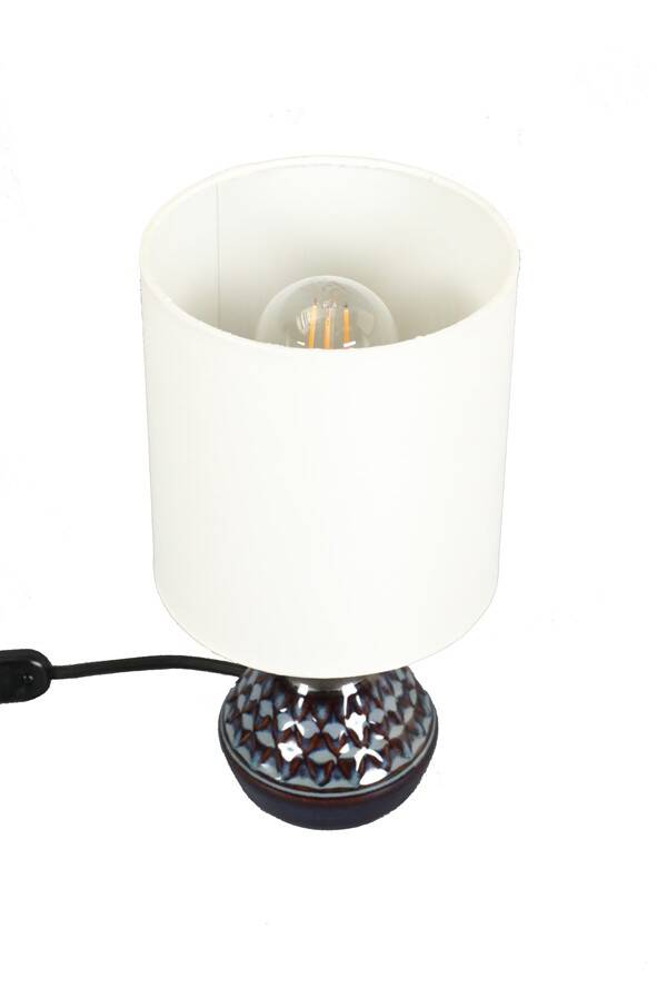 Danish “Blue Series” table lamp by Einar Johansen for Søholm, 1960s