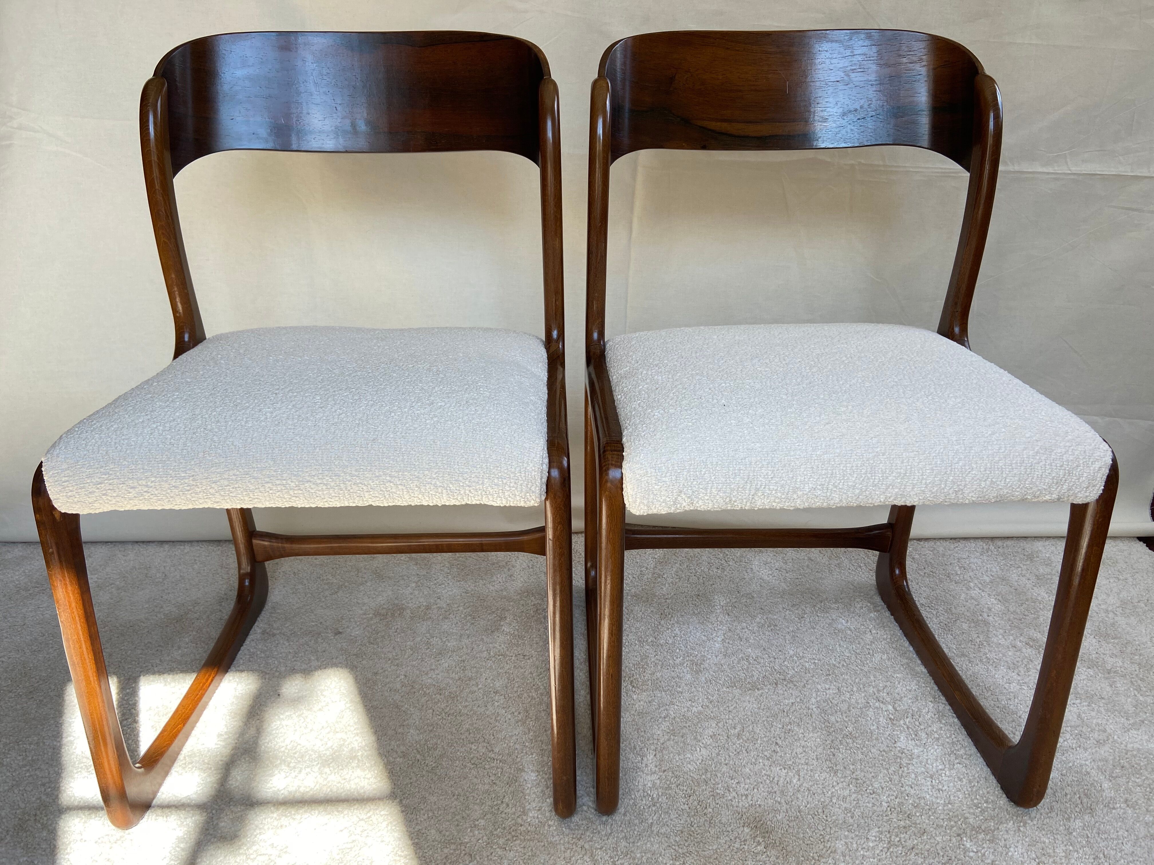 Set of 2 Baumann sleigh chairs